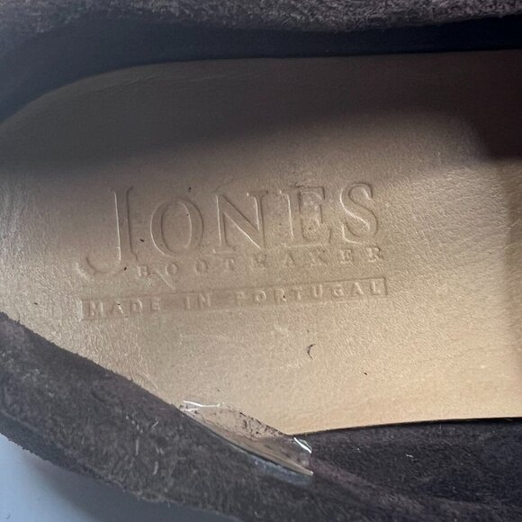 Jones Bootmaker Men's Putney Suede Shoes Brown EU 43/ US 10-10.5 Dress Shoe‎ - Picture 4 of 14